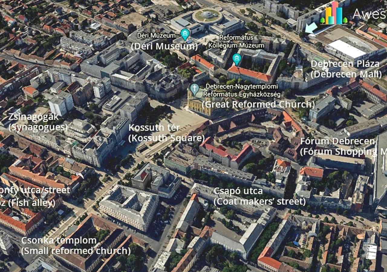Aweshome City Apartment - 3 Bedrooms And Free Parking Debrecen Buitenkant foto
